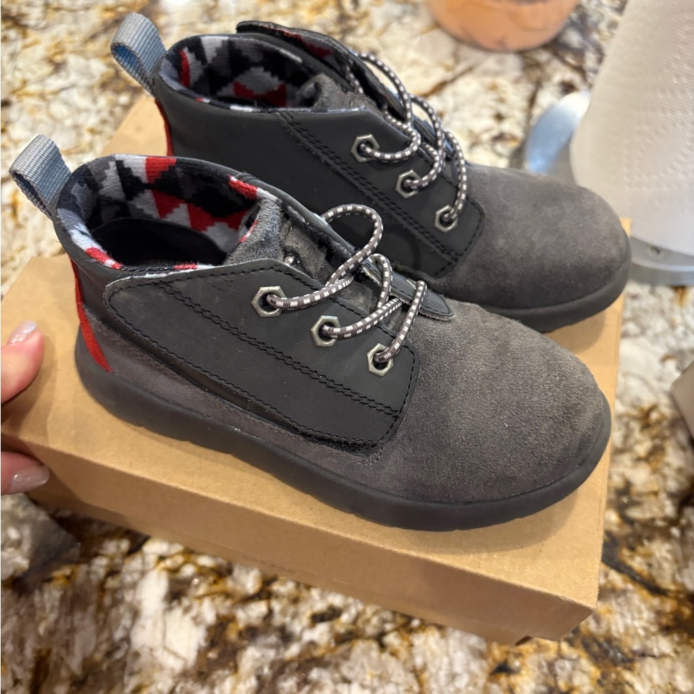 UGG Gray and Black Kids Boots